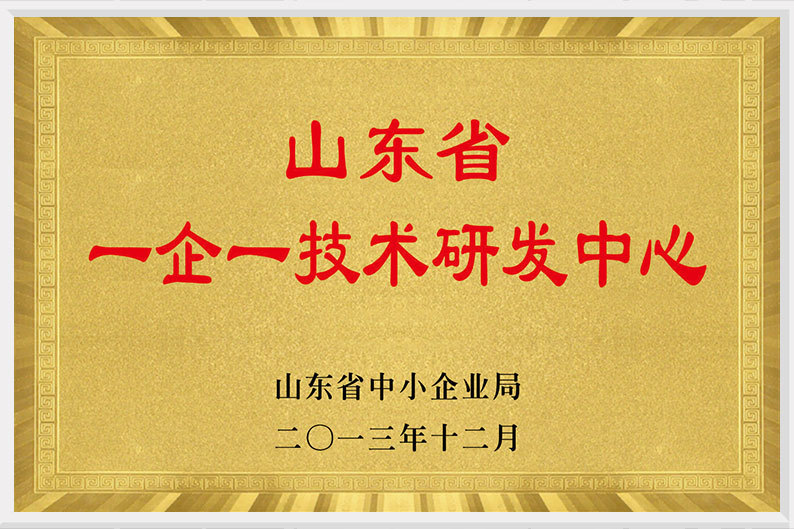 山东省一企一技术研发中心